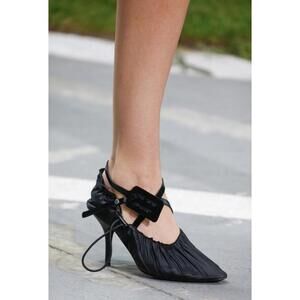 Off-White c/o Virgil Abloh “Baggy” Drawstring Pumps – Black - 40 EU NIB